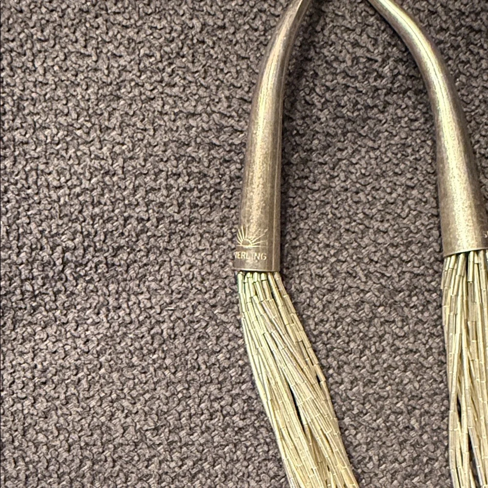 30 Strand, 20” Liquid Sterling Silver Multi-Strand Necklace - Picture 2 of 2